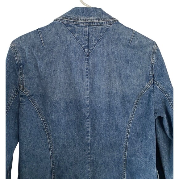 TOMMY HILFIGER Jean Jacket Denim Y2K Style - Picture 7 of 9